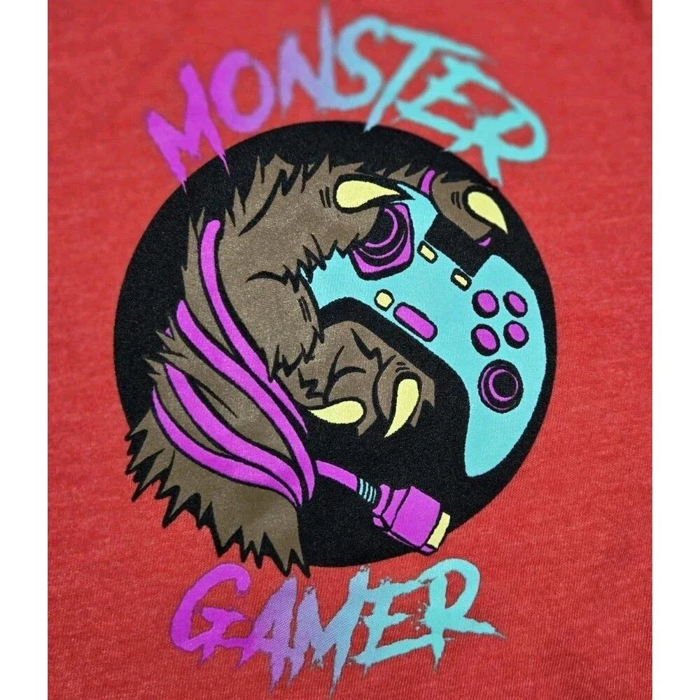 Boys Old Navy Short Sleeve T Shirt XL Monster Gamer